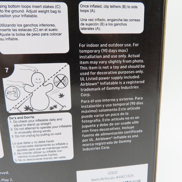 Gemmy Chucky Childs Play 3.5 Feet Tall LED Lighted Inflatable Halloween 2022 NEW - Picture 8 of 12